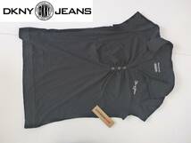 新品 DKNY JEANS　ダナキャラン ジーンズ★黒　ブラック　半袖　シャツ　M_画像1