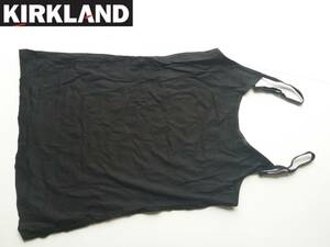 新品 KIRKLAND　カークランド★黒　ブラック　胸元は2重構造　肌触りの良い質感　ストレッチ　肩紐調節可能　キャミソール　S