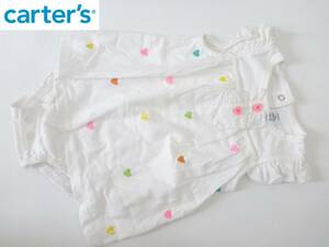  новый товар carter's Carter's * белый × Heart вышивка One-piece супер симпатичный 12m... рост 70-80.