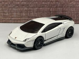 即決有★HW hotwheels ホットウィールLAMBORGHINI GALLARDO LP570-4 ランボルギーニ ガヤルド スーパーレジェーラ 白★ミニカー ルース