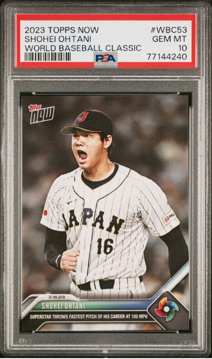 PSA10】Topps now 2023 大谷翔平 ベーブルース 二刀流100年記念 Shohei