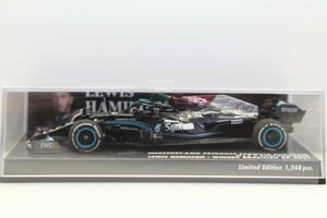 ミニチャンプス 1/43 メルセデス AMG W12 Eパフォーマンス 2021 F1 ブラジルGP優勝 #44 L.ハミルトン フラッグ付　410212044　57CE/95