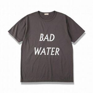 NAISSANCE ネサーンス　ロゴTシャツ　トップス　チャコール　LOGO T-SHIRT COTTON BAD WATER コットン　L