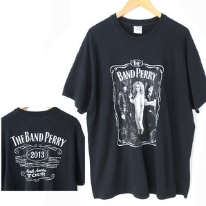 US輸入 THE BAND PERRY USツアー2013 Tシャツ ジャックダニエル 3Dプリント 黒(XL)の画像1