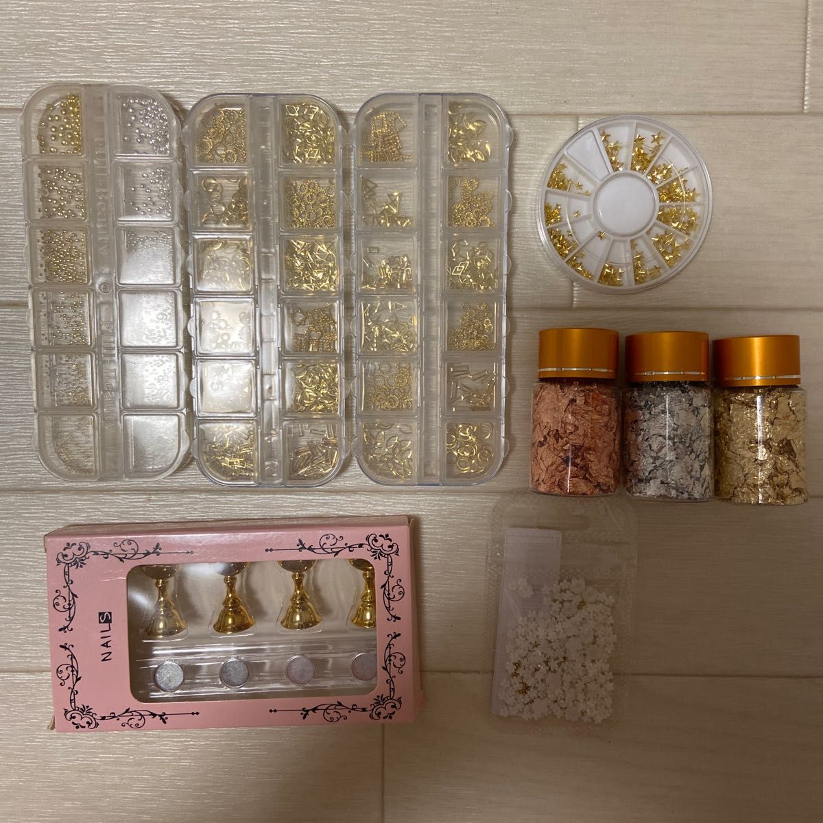 新品 送料無料 即決価格 大量48本 封入パーツ レジン ネイル スライム