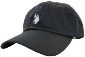 ユーエスポロアッスン U.S. POLO ASSN. キャップ ツイル ロゴ入り 通年使用 サイズ調節可能 USPA★ブラック★新品