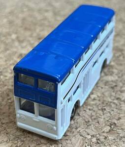 ◇トミカ 二階建てバス 中古 ロンドンバス ミニカー トミカ工場 バス 白 青 ファクトリー