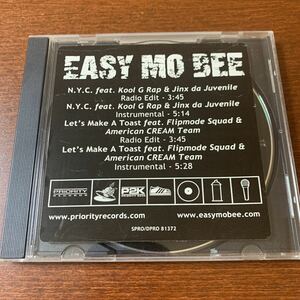 PROMO CDS Easy Mo Bee - N.Y.C. / Let's Make A Toast kool G Rap