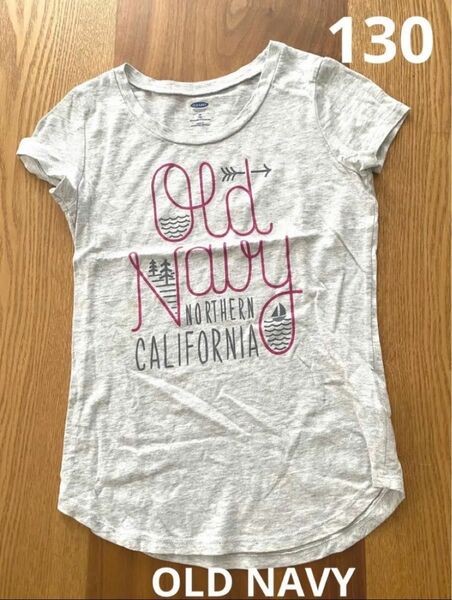 OLD NAVY 半袖Tシャツ　ライトグレー　130cm