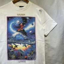 希少! 90s Disney FANTASIA × LASSEN アート Tシャツ USA製 ビンテージ Mickey ファンタジア ラッセン アニマル 80s_画像1