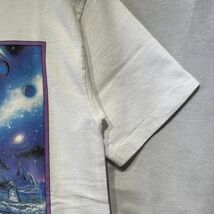 希少! 90s Disney FANTASIA × LASSEN アート Tシャツ USA製 ビンテージ Mickey ファンタジア ラッセン アニマル 80s_画像6