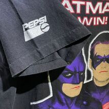 90s BATMAN & ROBIN ムービー 両面プリント Tシャツ ヴィンテージ PEPSI アドバタイジング 企業 USA製 映画 バットマン 90s_画像8