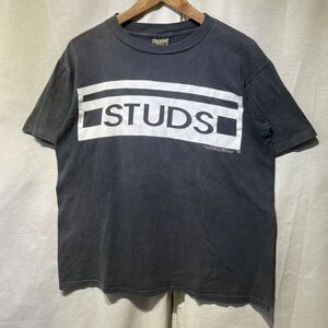 90s STUDS TV SHOW Tシャツ USA製 ビンテージ 綿100 ブラック 黒 ムービー アドバタイジング 80s