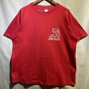 レア! 80s Champion Tシャツ XL 両面プリント 綿100 USA製 トリコタグ カレッジ ヴィンテージ 90s