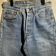 W31 80s Levi's 501 黒カン デニムパンツ 内股シングル ヴィンテージ USA製 ハチマル リーバイス 90s_画像2