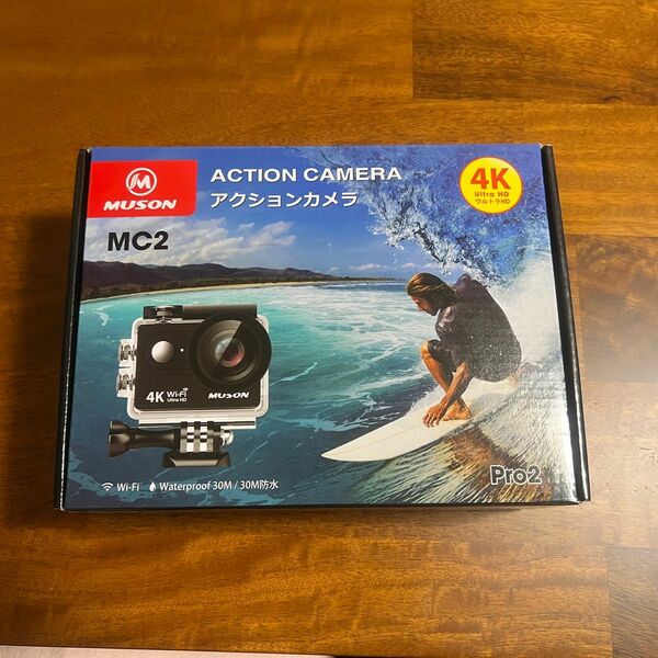MUSON アクションカメラ ムソン MC2 WiFi 4K ウルトラHD 防水 未使用 アウトドア スキューバ