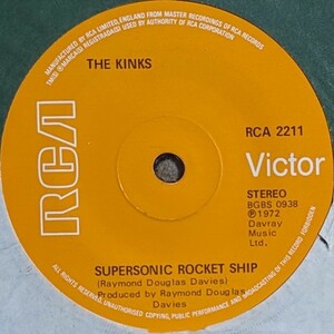 The Kinks-Supersonic Rocket Ship★英Orig.7&#34;/マト2