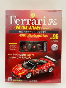 未開封 アシェット 公式フェラーリF1コレクション 1/43 vol.95 458 Italia Grand-Am デイトナ・テスト 2011年 #27 Ferrari ミニカー