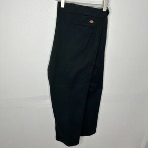 脅威の46インチ■ブラック■ビッグサイズ【Dickies/ディッキーズ】 VINTAGE 90s〜00sTHE ORIGINAL ワイドチノパンツ TCツイル ダボ履き 686