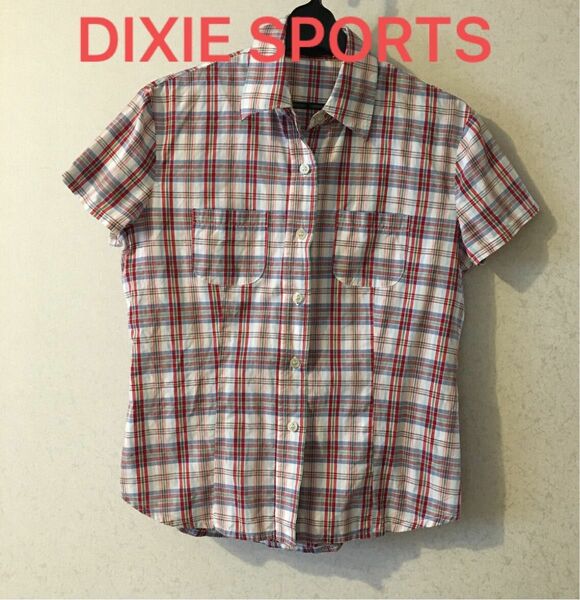 値下げDIXIE SPORTS 半袖シャツ チェック柄