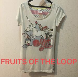 FRUITS OF THE LOOP オーガニックTシャツ　ユニコーン