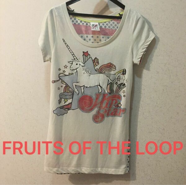 FRUITS OF THE LOOP オーガニックTシャツ　ユニコーン