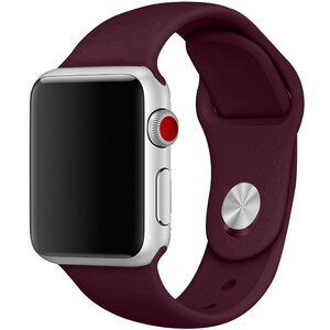 【本体サイズ42・44mm用】【39-ワインレッド】Apple Watch シリコン スポーツバンド アップルウォッチ【Series1.2.3.4.5.6.SE対応】