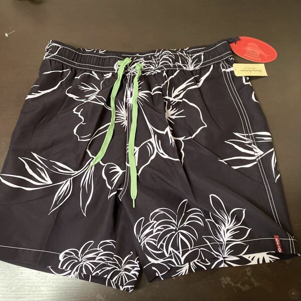 新品TOMMY BAHAMA トミーバハマ スイムパンツ9748 Lサイズ　BK