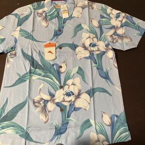 新品TOMMY BAHAMA トミーバハマ シルクアロハシャツ 37162 USAサイズS LT