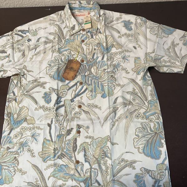 新品TOMMY BAHAMA トミーバハマ シルクアロハシャツ 34901 USAサイズL CO