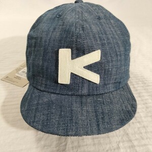 カブー ベースボール　キャップ KAVU Baseball Cap 帽子 キャップ　ショートバイザー　ジェット　男女兼　ブルー　シャンブレー navy blue