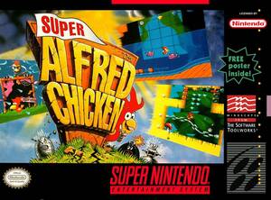 ★送料無料★北米版 スーパーファミコン SNES Super Alfred Chicken アルフレッドチキン