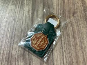 送料無料 MG Quality Black Real Leather Keyring キーリング キーホルダー レザー