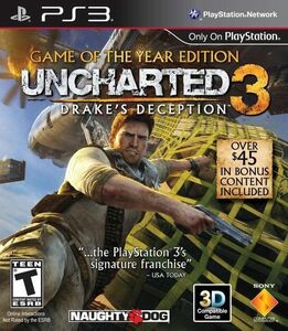 海外限定版 海外版 Uncharted 3 PS3 プレスリ アンチャーテッド3