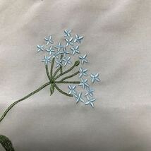 新品　クッションカバー　ボタニカルアッシュ　花柄　刺繍　45㎝×45㎝　クリックポスト185円(グレー)_画像6