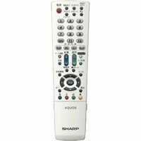 【中古】 SHARP シャープ オプション・消耗品 【0106380366】 液晶テレビ用 リモコン ホワイト系