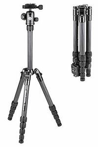 【中古】 Manfrotto マンフロット 三脚 Elementトラベル三脚 スモール ブラック カーボン 最大耐荷重4