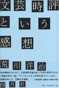 【中古】 文芸時評という感想