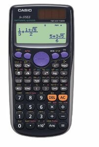 【中古】 CASIO カシオ 関数電卓 微分積分・統計計算・数学自然表示 394関数・機能 fx-375ES-N ブラッ