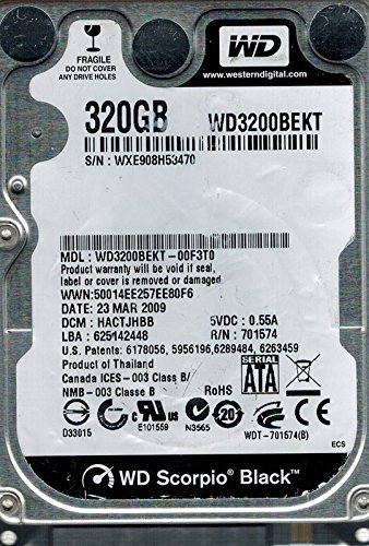 WESTERN DIGITAL WD3200BEKT (320GB 9.5mm) オークション比較 - 価格.com