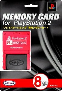 【中古】 メモリーカード 赤 for PlayStation 2