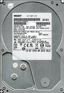 【中古】 HGST HUA722010CLA330 P/N 0F11387 MLC JPT3HC 1TB