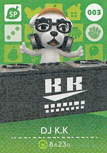 【中古】 【どうぶつの森 amiibo アミーボ カード 第1弾】DJ K.K 003【ホロ仕様】