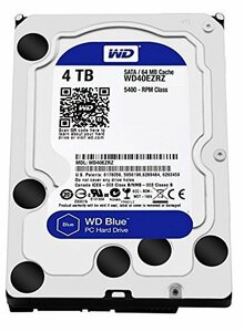 【中古】 Western Digital Blue 4TB Desktop Hard Disk Drive - 5400