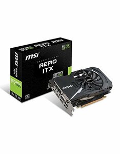 【中古】 MSI ショート基盤採用 グラフィックスカード GEFORCE GTX 1060 AERO ITX 6G OC