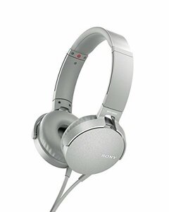 【中古】 ソニー ヘッドホン 重低音モデル MDR-XB550AP 折りたたみ式 リモコン・マイク付き ホワイト MDR