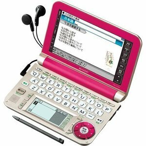 【中古】 SHARP シャープ Brain カラー電子辞書 生活総合系 ピンク色 PW-A7200-P