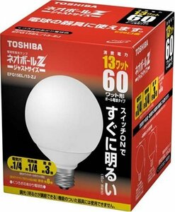【中古】 東芝 ネオボールZ 電球形蛍光ランプ ボール電球60ワットタイプ 電球色 EFG15EL 13-ZJ