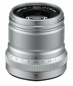 【中古】 FUJIFILM 富士フィルム 単焦点中望遠レンズ XF50mmF2 R WR S シルバー