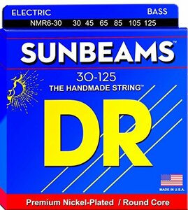 [ used ] DR bass string 6 string SUNBEAM nickel plating.030-.125 NMR6-30